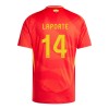 Virallinen Fanipaita Espanja Aymeric Laporte 14 Kotipelipaita Euro 2024 - Miesten